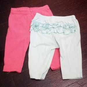 2 pair baby leggings